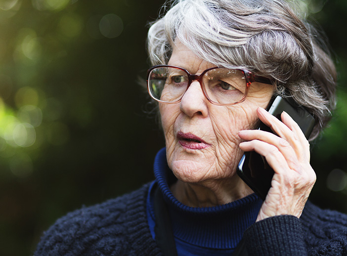 Woman on phone