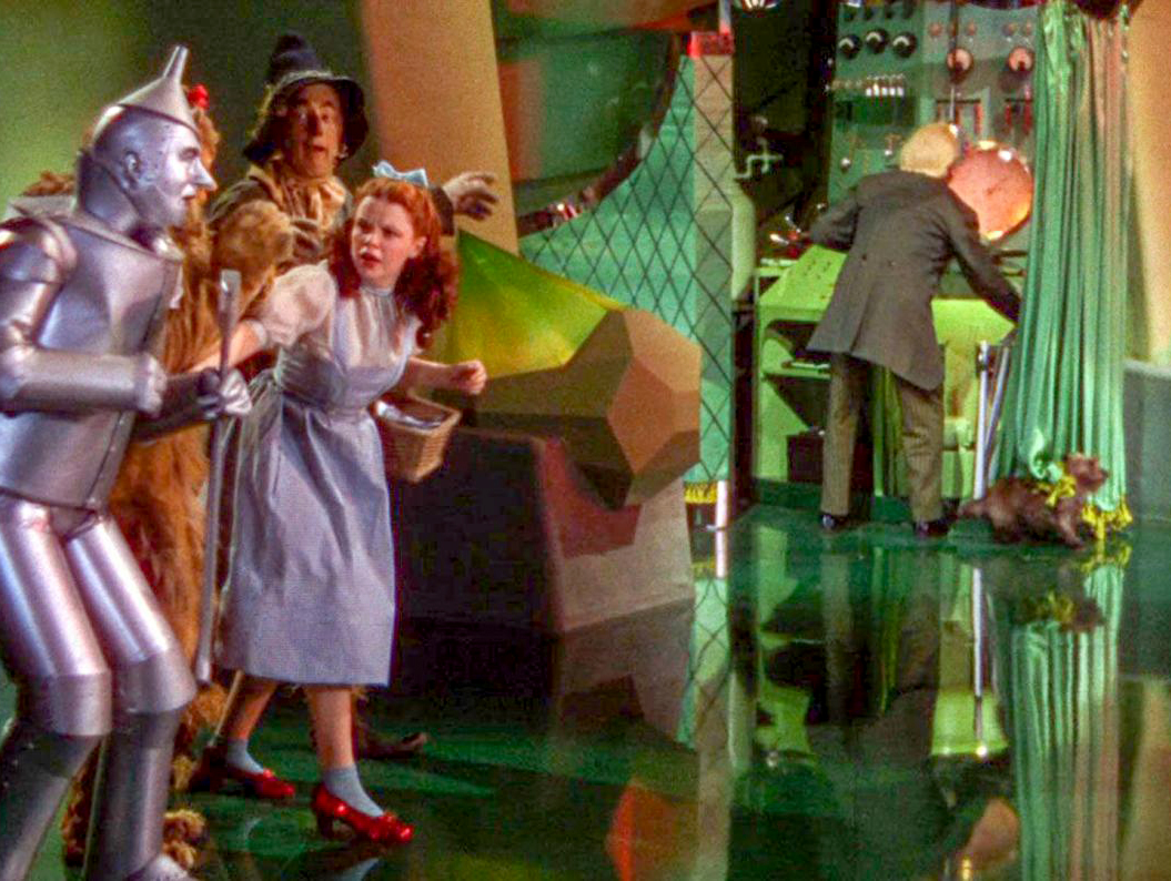 Wizard of Oz don't look behind the curtain 