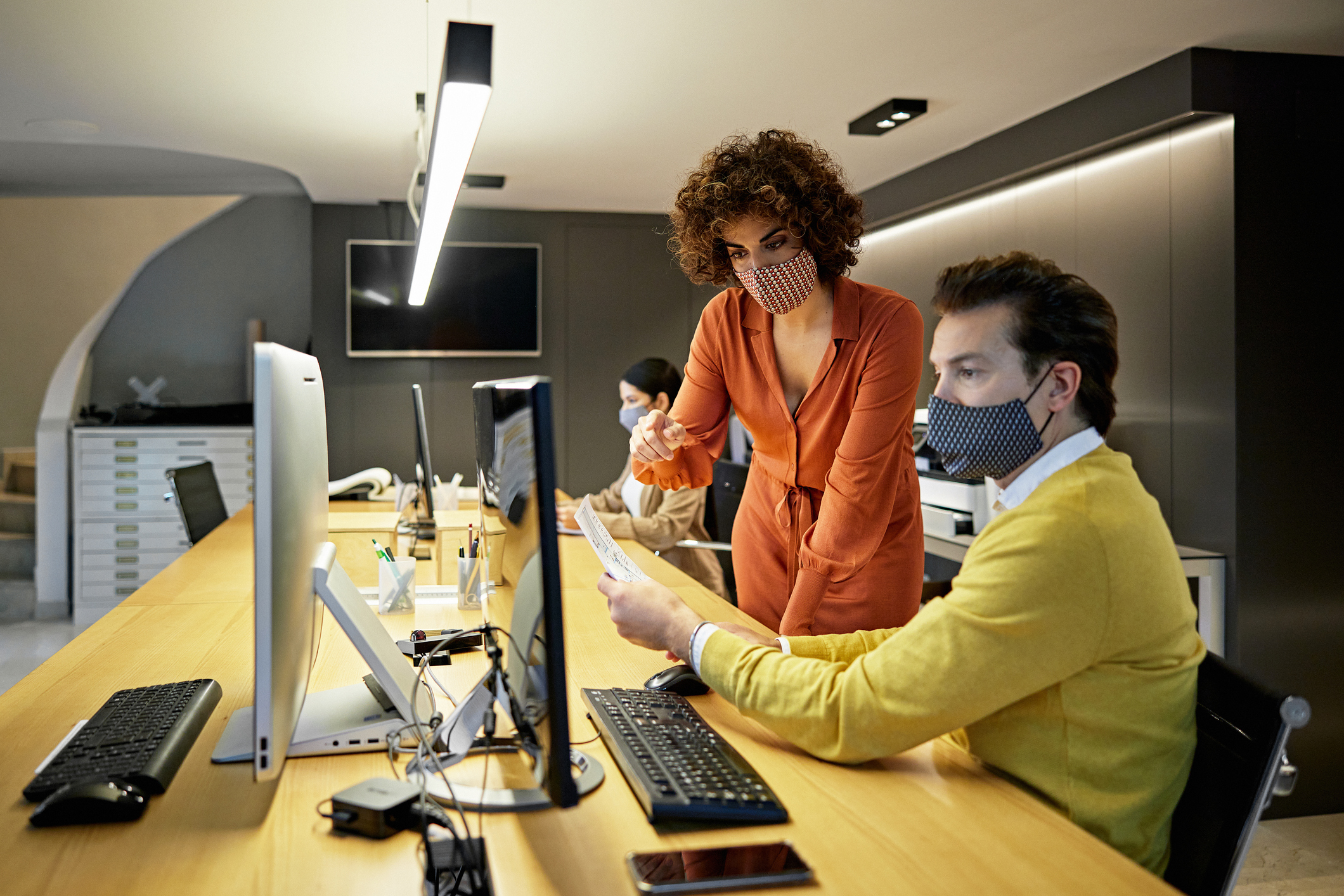 Joanne and Jeff working together