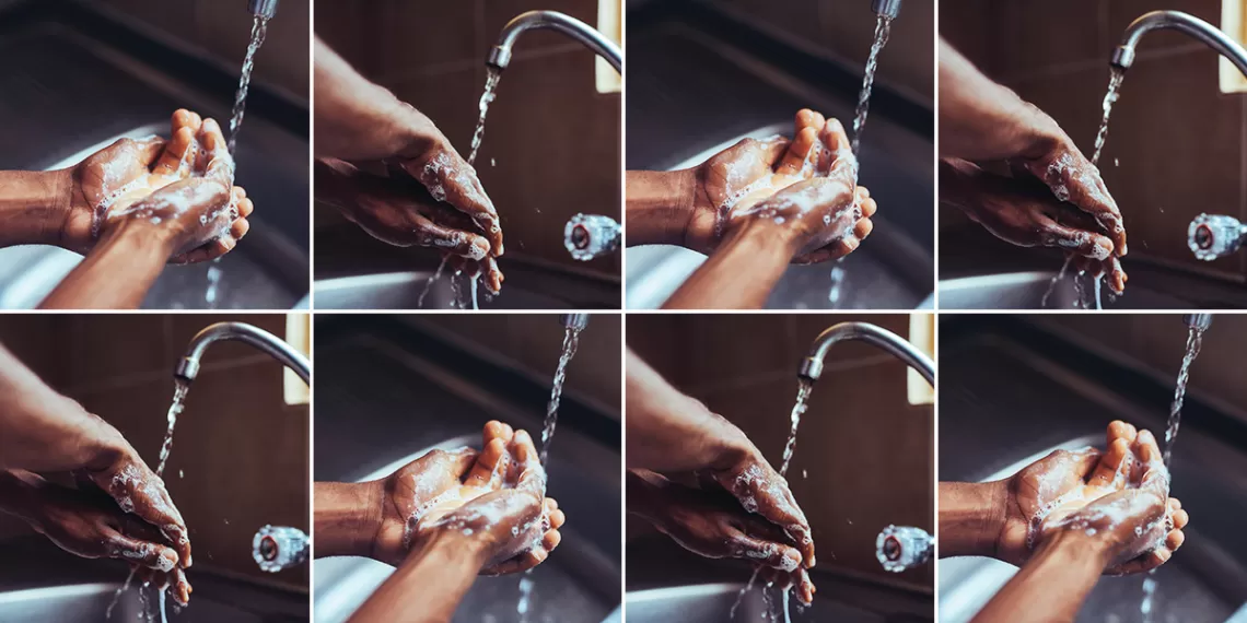 Sequence of handwashing