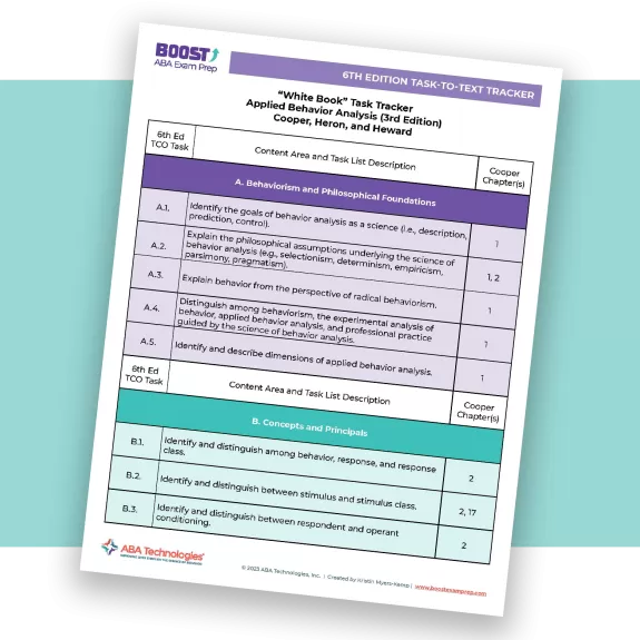 6th Ed task-to-course tracker