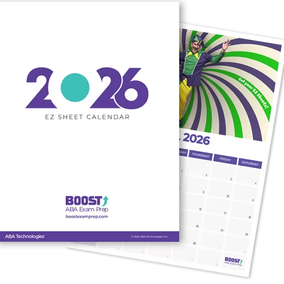 2026 BOOST EZ Sheet Calendar