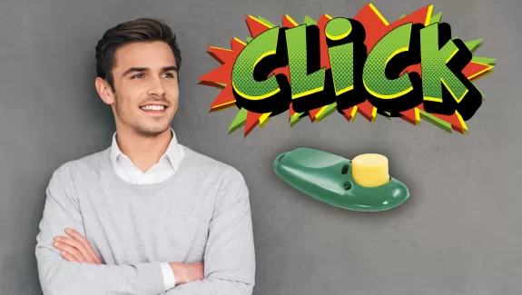 Employee with Clicker