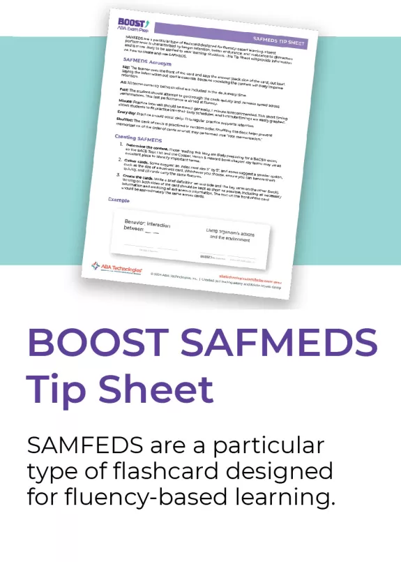 BOOST SAFMEDS Tip sheet tool