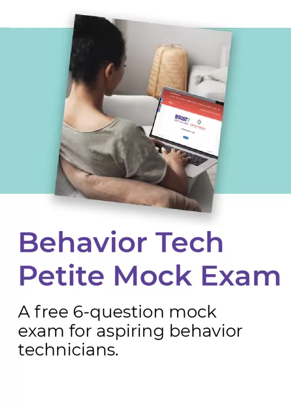 A free 6 question mock exam for aspiring registered behavior technicians 