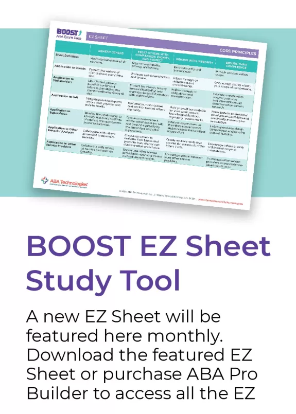 BOOST Ez sheet study tool