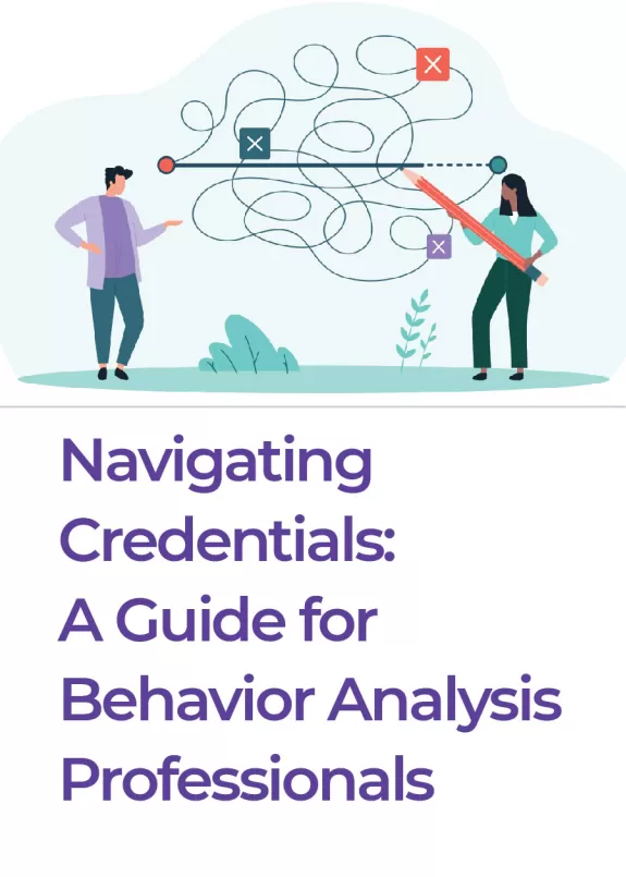 Navigating Credentials Blog Two illustrated people finding the right path