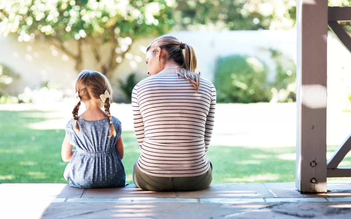 Registered Behavior Technician talking with child