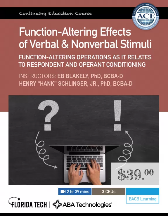 Function-Altering Effects of Verbal and Nonverbal Stimuli