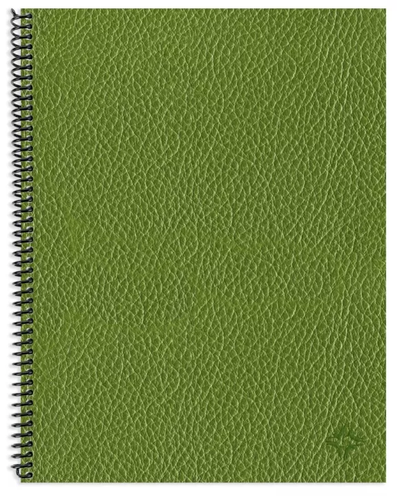 Planner Green Leather Front Image