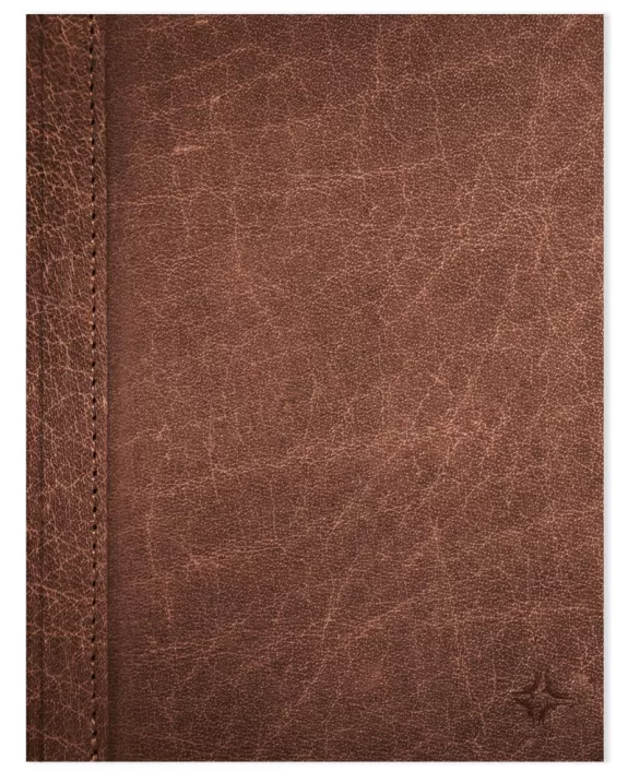 Planner Paperback Brown Leather Front image