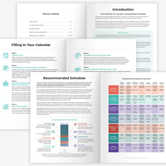 Paperback inside look planner