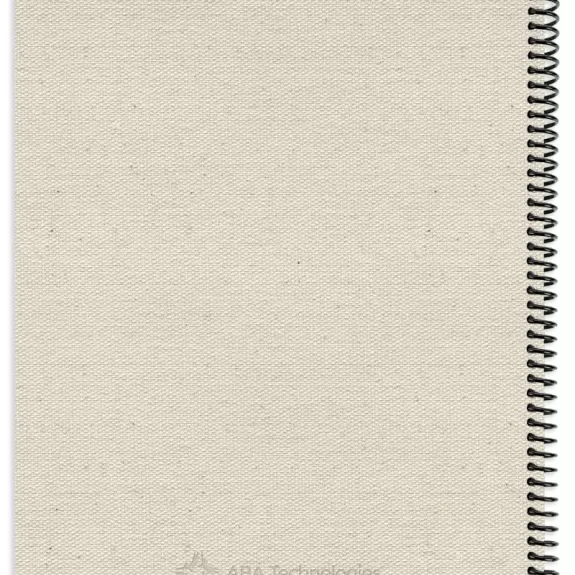 Planner Cream Canvas Back Image