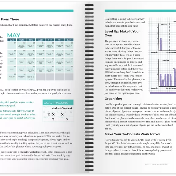 Self- & Time-Management Planner Inside Pages