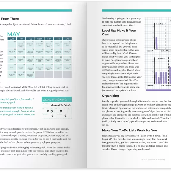 Self- & Time-Management Planner Pages 20 and 21 PB